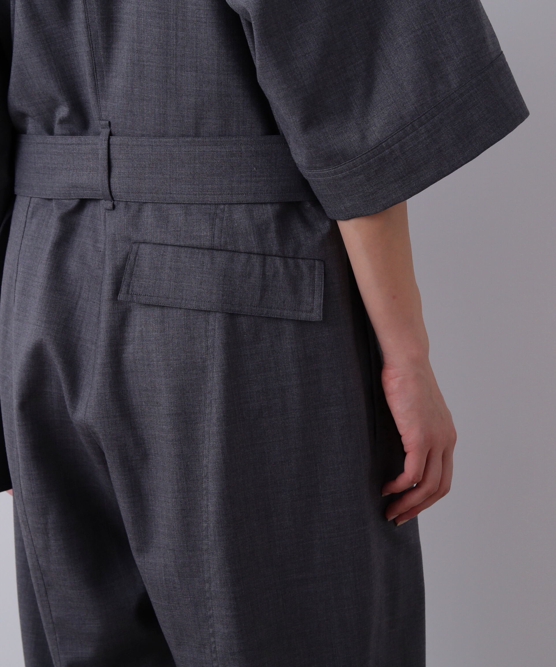 YLEVE 「YLEVE / SUPER120'S CHAMBRAY WOOL ALL IN ONE」|ワンピース|