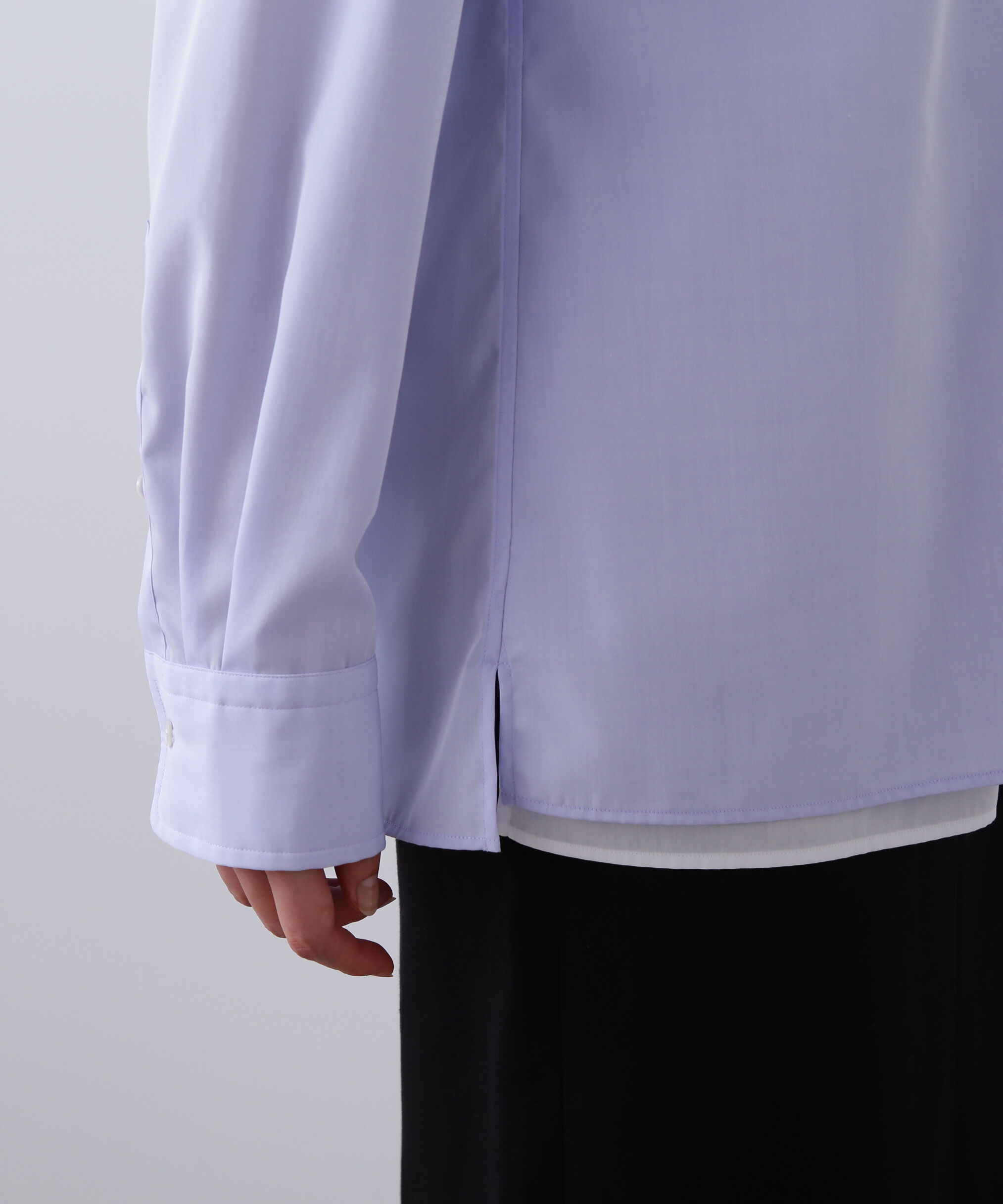 YLEVE 「YLEVE / COTTON BROAD CLOTH LAYERED SHIRT」|シャツ・ブラウス|