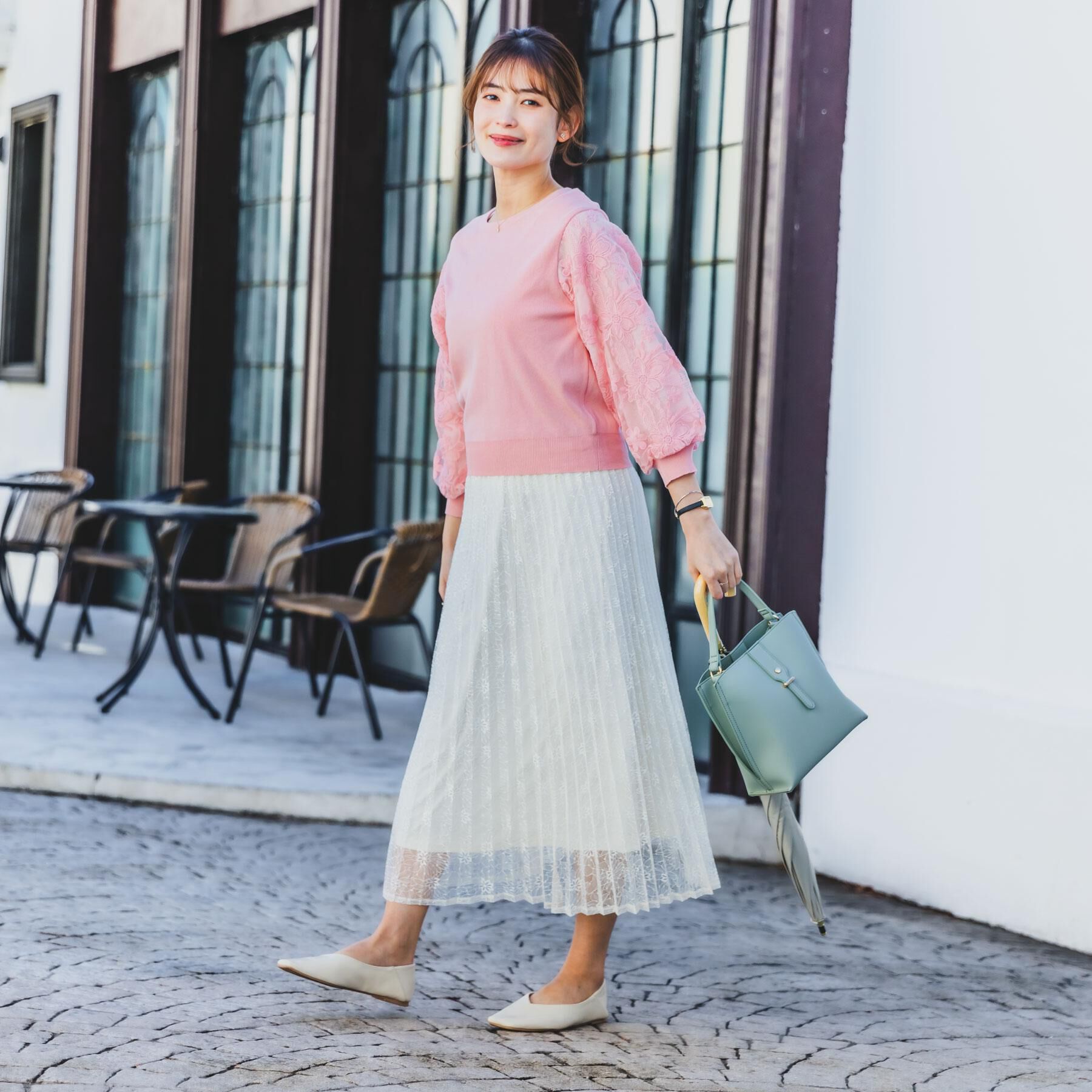 ITS&rsquo;DEMO「【通勤／手洗い可】袖レースニット」|ニット・セーター|