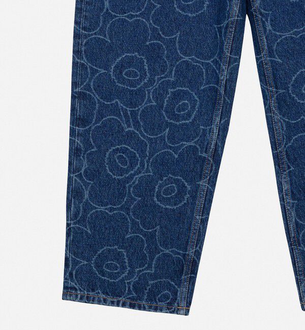 Marimekko「【日本・フィンランド限定】Maridenim Barrel Piirto Unikko ジーンズ」|チノ|