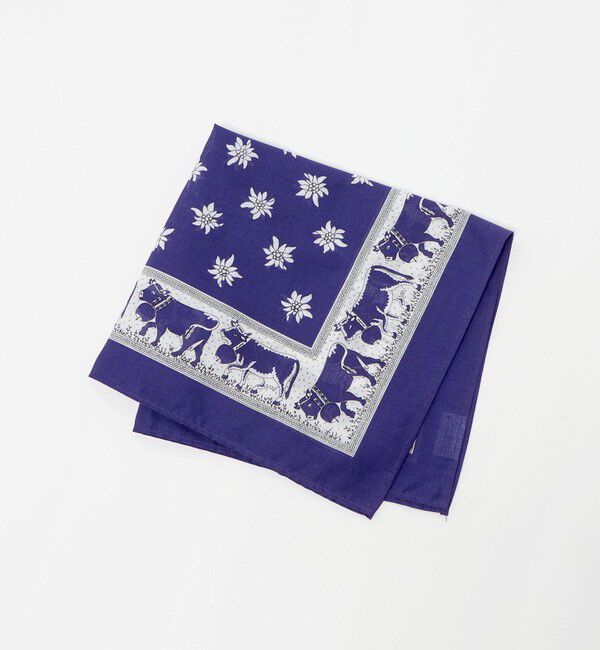 UNITED ARROWS「＜GLARNER TUECHLI＞ Cowbell/カウベル ハンカチ」|ハンカチ|PURPLE