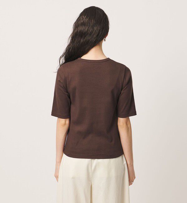 UNITED ARROWS「５分袖 コットン フライス Tシャツ」|Tシャツ・カットソー|