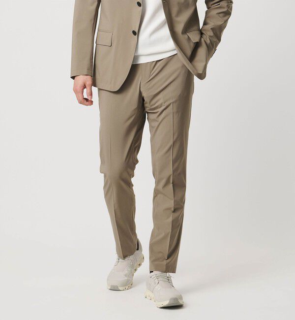 UNITED ARROWS「ライトパーテックス ノープリーツ パンツ UA COZY ウォッシャブル 2WAYストレッチ」|スラックス|