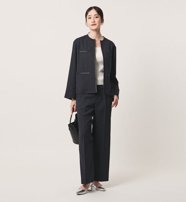 UNITED ARROWS「Spiree ASAMI ワイドパンツ ‐ウォッシャブル‐」|スラックス|