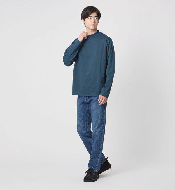 UNITED ARROWS green label relaxing「【WEB限定】JUST fit デイリーモック 長袖 Tシャツ -吸水速乾・抗菌-」|Tシャツ・カットソー|