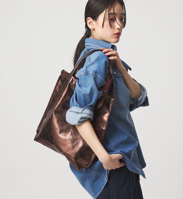 UNITED ARROWS green label relaxing「【別注】＜BINDU＞メタリック トートバッグ」|トートバッグ|