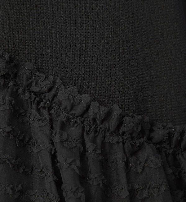 UNITED ARROWS green label relaxing「ドッキング ペプラム ショートスリーブ ニット プルオーバー ウォッシャブル」|ニット・セーター|