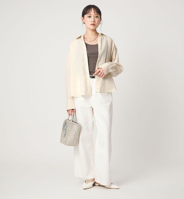 UNITED ARROWS green label relaxing「【結論シリーズ】リネンバランスシャツ［size SHORTあり］」|シャツ・ブラウス|