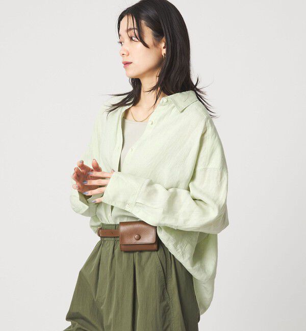 UNITED ARROWS green label relaxing「【結論シリーズ】リネンバランスシャツ［size SHORTあり］」|シャツ・ブラウス|