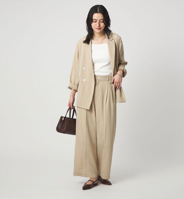 UNITED ARROWS green label relaxing「［size SHORT/TALLあり］シアーエア ワイド パンツ マシンウォッシャブル」|その他|