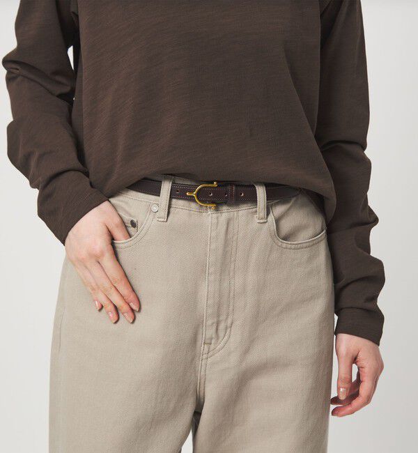 UNITED ARROWS green label relaxing「＜TORY LEATHER＞ギボシベルト」|ベルト|DK.BROWN