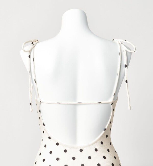 UNITED ARROWS green label relaxing「ハイネックWリボン ドット柄 ワンピース スイムウェア / 水着」|その他|