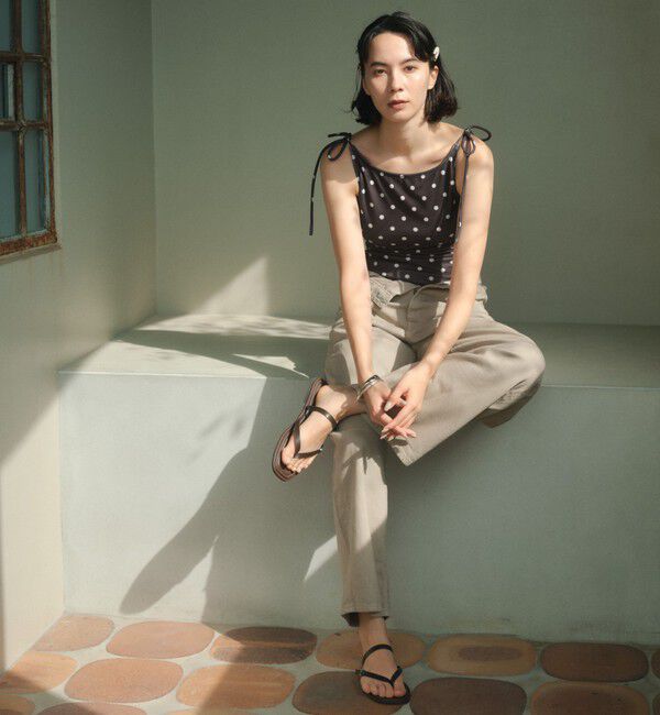 UNITED ARROWS green label relaxing「ハイネックWリボン ドット柄 ワンピース スイムウェア / 水着」|その他|