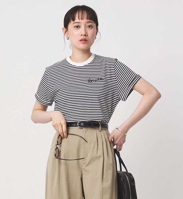 UNITED ARROWS green label relaxing「＜Gymphlex＞ショートスリーブ エンブロイダリー Tシャツ」|Tシャツ・カットソー|