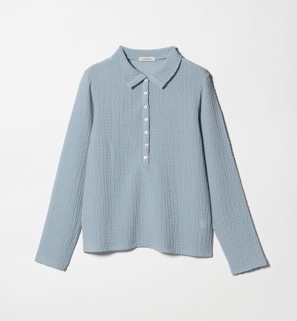 UNITED ARROWS green label relaxing「【WEB限定】＜at ease＞シアー サッカーライク エリツキ プルオーバー カットソー」|Tシャツ・カットソー|