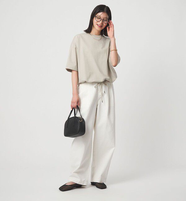 UNITED ARROWS green label relaxing「【WEB限定】＜at ease＞ドロスト カットソー 接触冷感 UVカット 遮熱」|Tシャツ・カットソー|