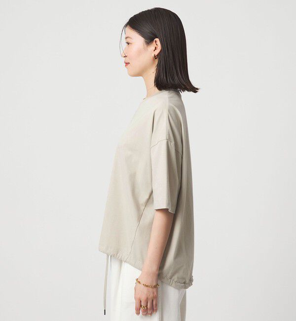 UNITED ARROWS green label relaxing「【WEB限定】＜at ease＞ドロスト カットソー 接触冷感 UVカット 遮熱」|Tシャツ・カットソー|