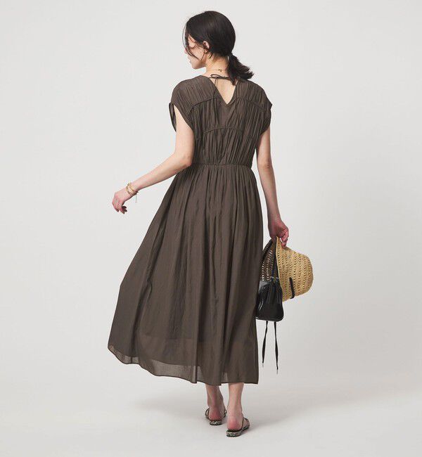 UNITED ARROWS green label relaxing「ティアード ギャザー ワンピース」|ワンピース|