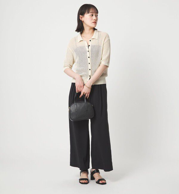 UNITED ARROWS green label relaxing「メッシュ ポロカーディガン ニット ウォッシャブル」|カーディガン|