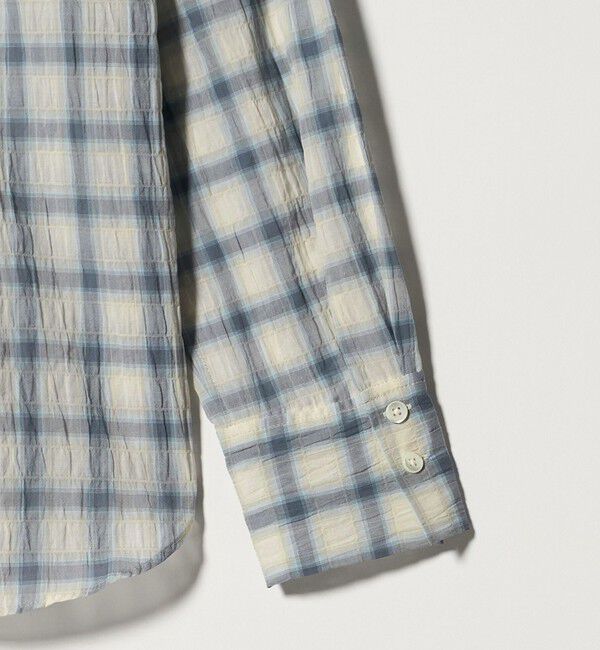 UNITED ARROWS green label relaxing「【WEB限定】＜at ease＞フード チェック シャツ」|シャツ・ブラウス|