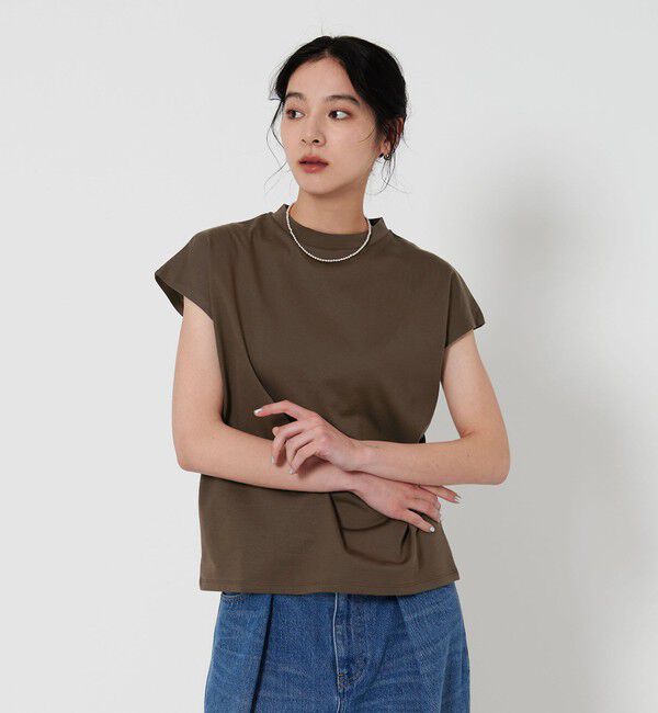 BEAUTY&YOUTH UNITED ARROWS「クルーネック フレンチスリーブ カットソー」|Tシャツ・カットソー|