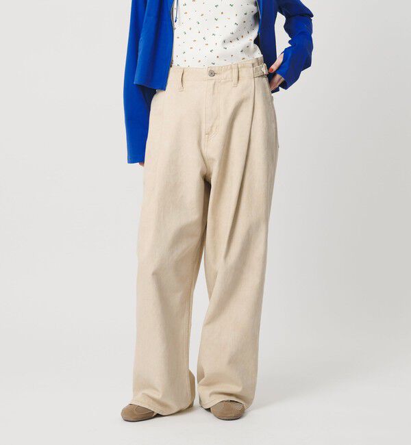 BEAUTY&YOUTH UNITED ARROWS「コットン サイドベルト ワイドパンツ」|その他|