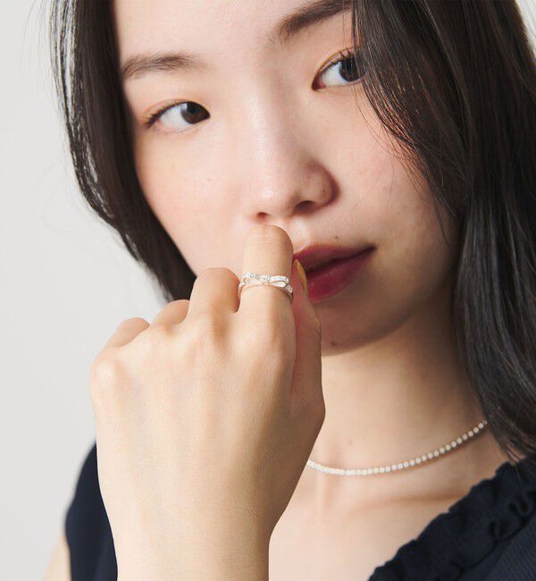 BEAUTY&YOUTH UNITED ARROWS「＜BAITS＞ジルコニア リボン リング」|リング|
