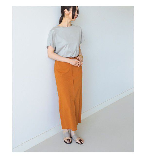 Demi-Luxe BEAMS 「ATON / スビンコットン キャップスリーブ Tシャツ」|Tシャツ・カットソー|