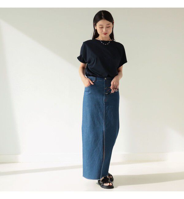 Demi-Luxe BEAMS 「ATON / スビンコットン キャップスリーブ Tシャツ」|Tシャツ・カットソー|