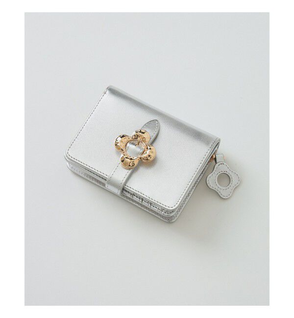 Ray BEAMS 「【WEB限定】Hashibami / 花バックル ウォレット」|財布|SILVER