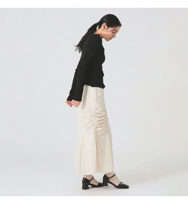 Ray BEAMS 「サイド ギャザー マーメイド スカート」|スカート|