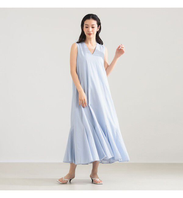Demi-Luxe BEAMS 「【別注】MARIHA / 夏の月影  ワンピース ソリッド」|ワンピース|別注Ice_Blue