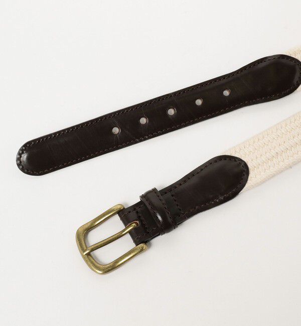 BEAMS PLUS「BEAMS PLUS / Leather Tab Cotton Belt」|ベルト|