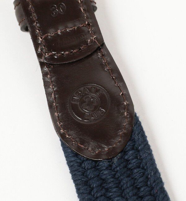 BEAMS PLUS「BEAMS PLUS / Leather Tab Cotton Belt」|ベルト|