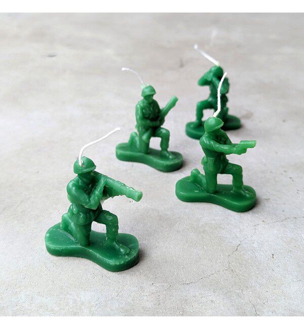 BEAMS「TOSSDICE / ARMY CITRONELLA CANDLE 4set」|アロマ・ルームフレグランス|-
