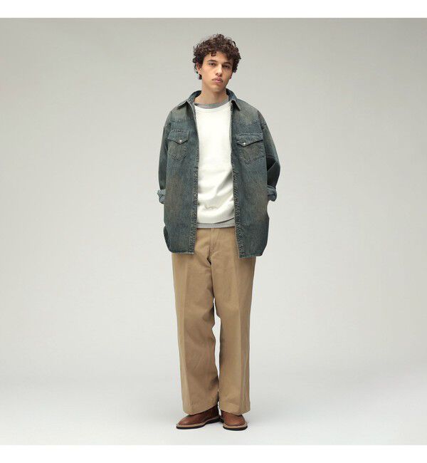 BEAMS PLUS「ダブルダイ デニム ウエスタン シャツ」|シャツ・ブラウス|