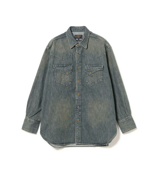 BEAMS PLUS「ダブルダイ デニム ウエスタン シャツ」|シャツ・ブラウス|