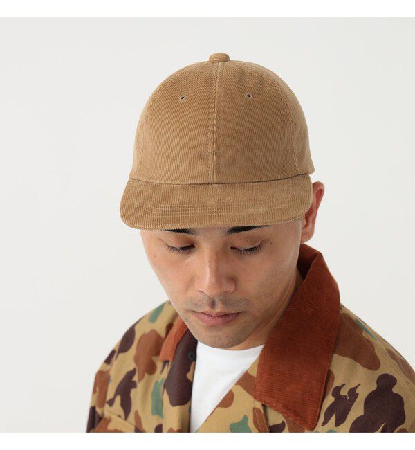 BEAMS PLUS「BEAMS PLUS / レジメンタル ストラップ コーデュロイ 6パネル キャップ」|その他|