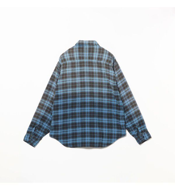 BEAMS「ワイドフィット フェード チェックシャツ」|シャツ・ブラウス|