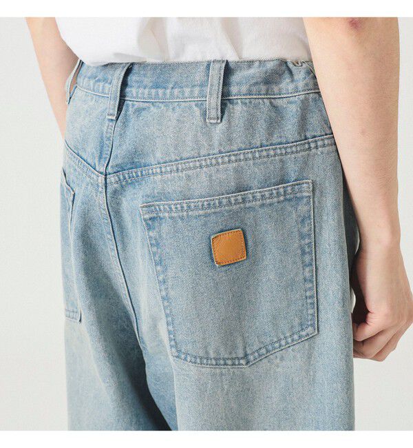 BEAMS「ワイドストレート バルーン デニムパンツ」|デニム|