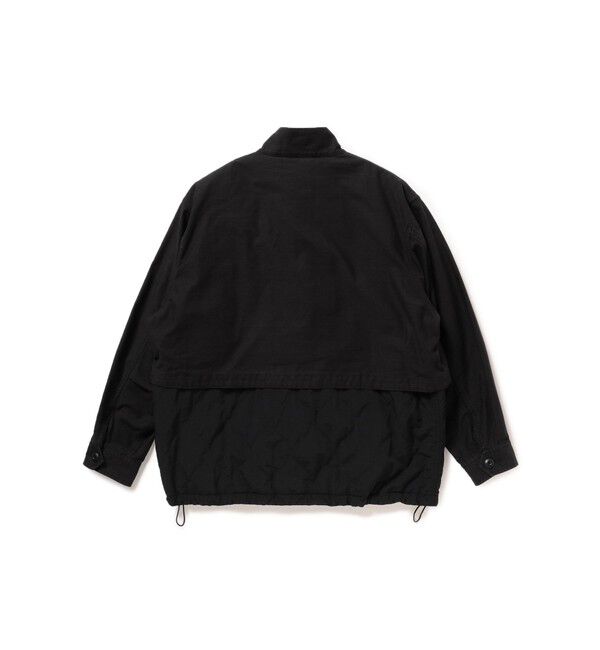 BEAMS「ワイドフィト バックサテン レイヤード M-65 ブルゾン」|ブルゾン・スタジャン|