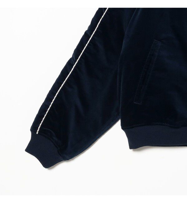BEAMS「リラックスフィット ベロア スカジャン」|ブルゾン・スタジャン|
