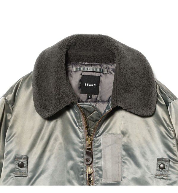 BEAMS「ワイドショートフィット B-15タイプ フライトジャケット」|ブルゾン・スタジャン|