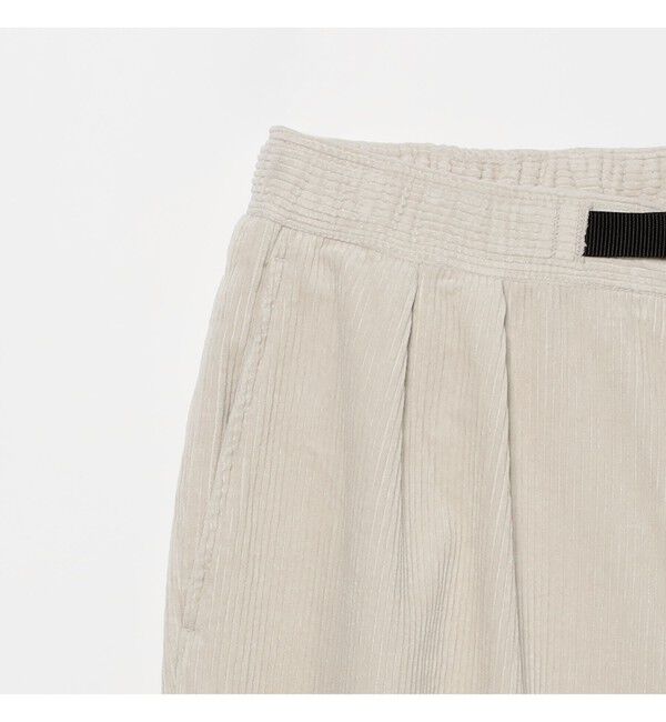 BEAMS「ワイドテーパード ウェービング  コーデュロイパンツ」|チノ|
