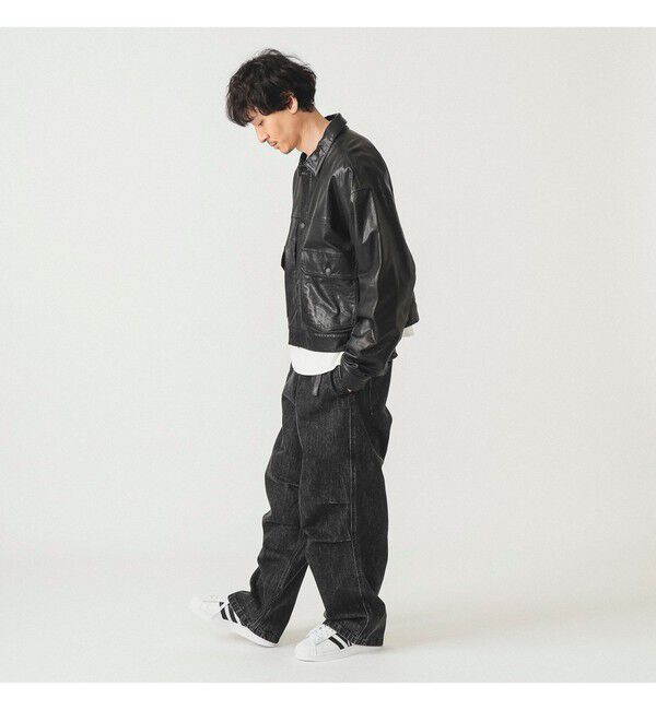 BEAMS「【別注】Gramicci / デニム オーバーパンツ」|チノ|