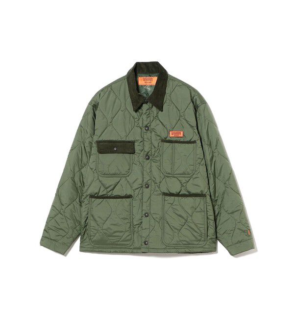 BEAMS「【別注】UNIVERSAL OVERALL / キルト カバー コーチジャケット」|ブルゾン・スタジャン|OLIVE