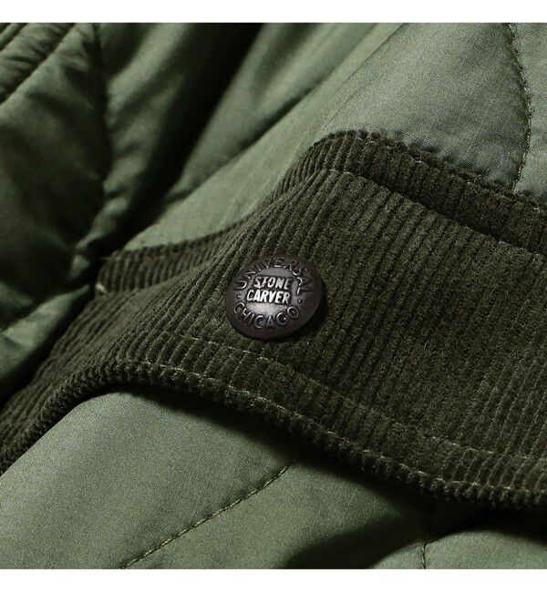 BEAMS「【別注】UNIVERSAL OVERALL / キルト カバー コーチジャケット」|ブルゾン・スタジャン|