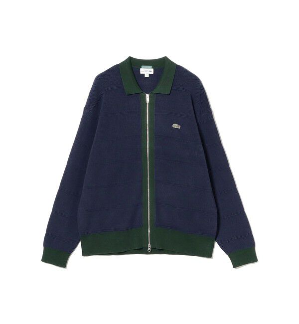 BEAMS「【別注】LACOSTE / ジップ カーディガン」|ニット・セーター|