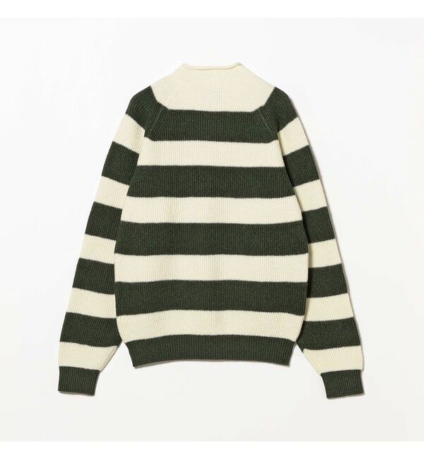BEAMS PLUS「Hi-neck Rib Stitch Stripe」|ニット・セーター|