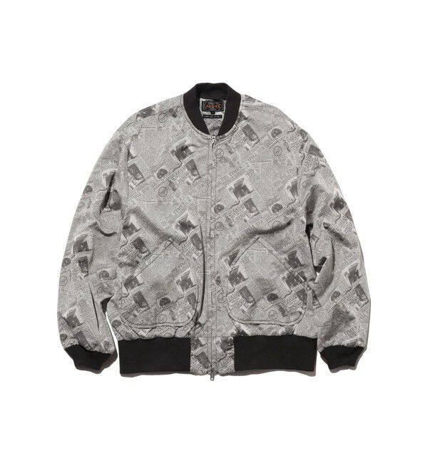 BEAMS PLUS「Sports Blouson Newspaper Jacquard」|ブルゾン・スタジャン|